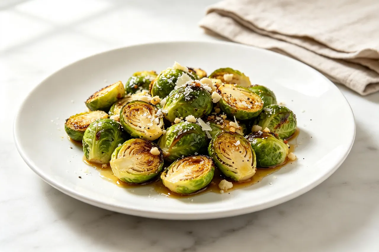 Air Fryer Brussels Sprouts - 150 calorie dinner