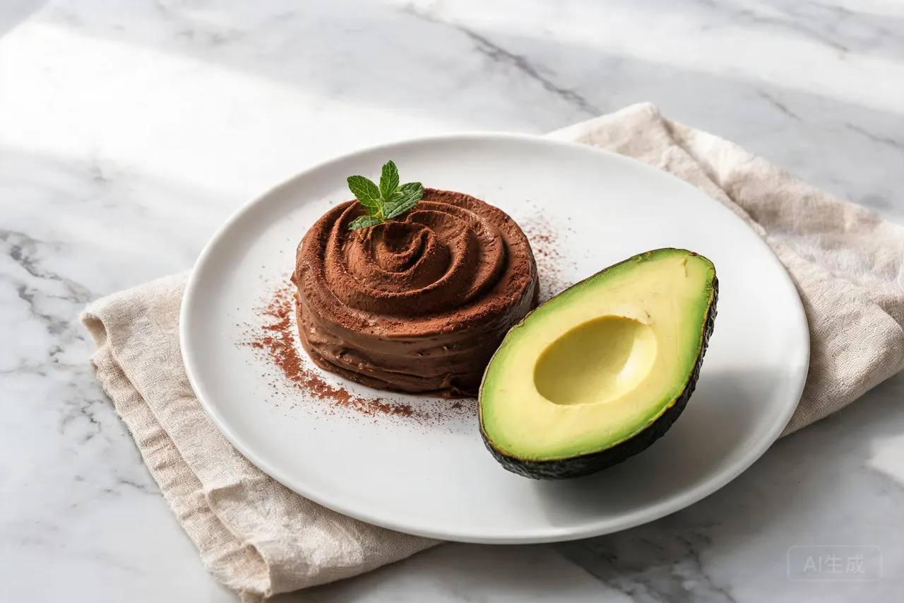 Avocado Chocolate Mousse - 180 calorie dessert