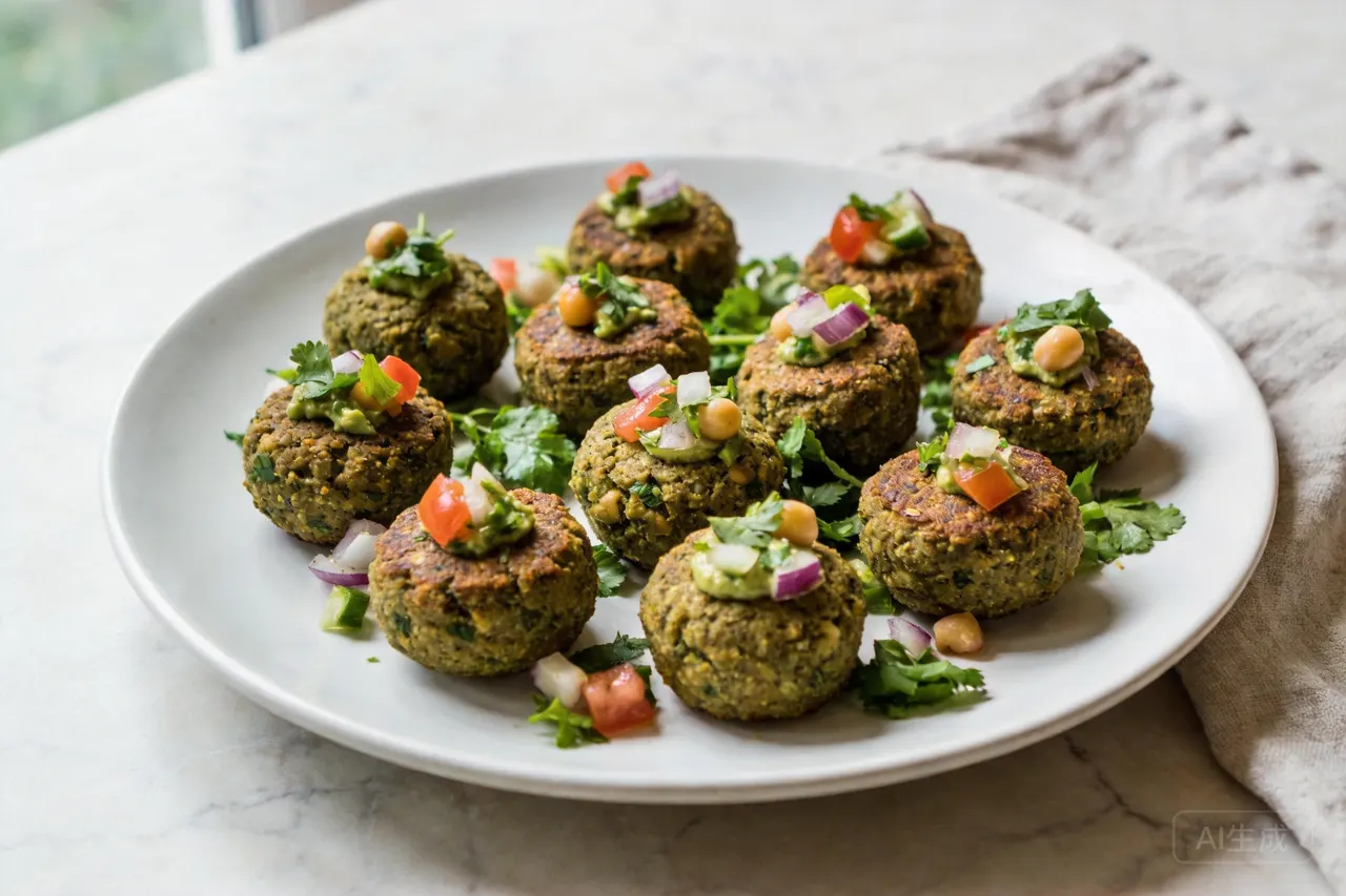 Baked Falafel - 290 calorie lunch