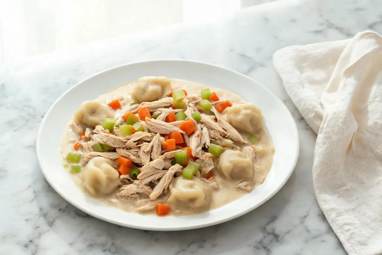 Chicken and Dumplings - 530 calorie dinner