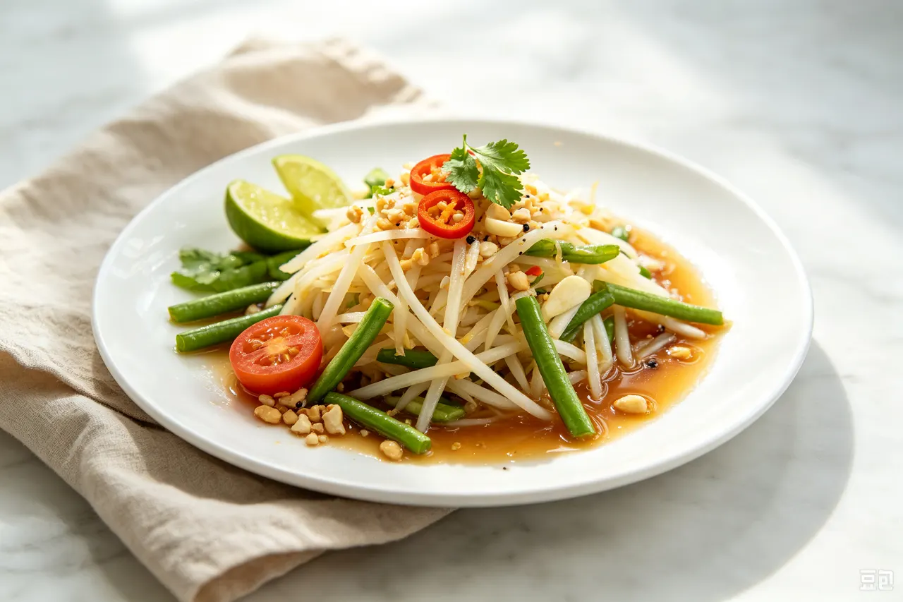 Green Papaya Salad (Som Tum) - 180 calorie lunch