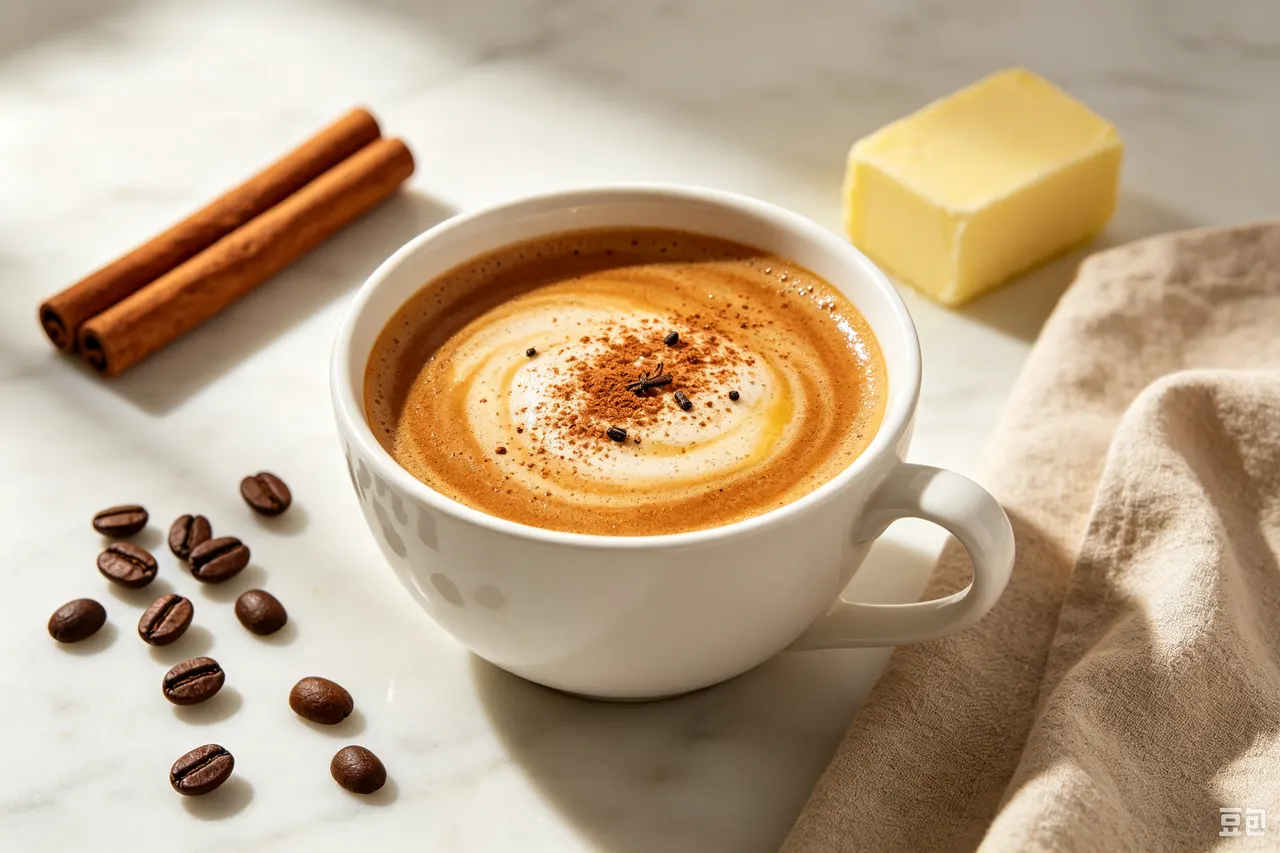 Keto Bulletproof-Style Coffee - 230 calorie breakfast