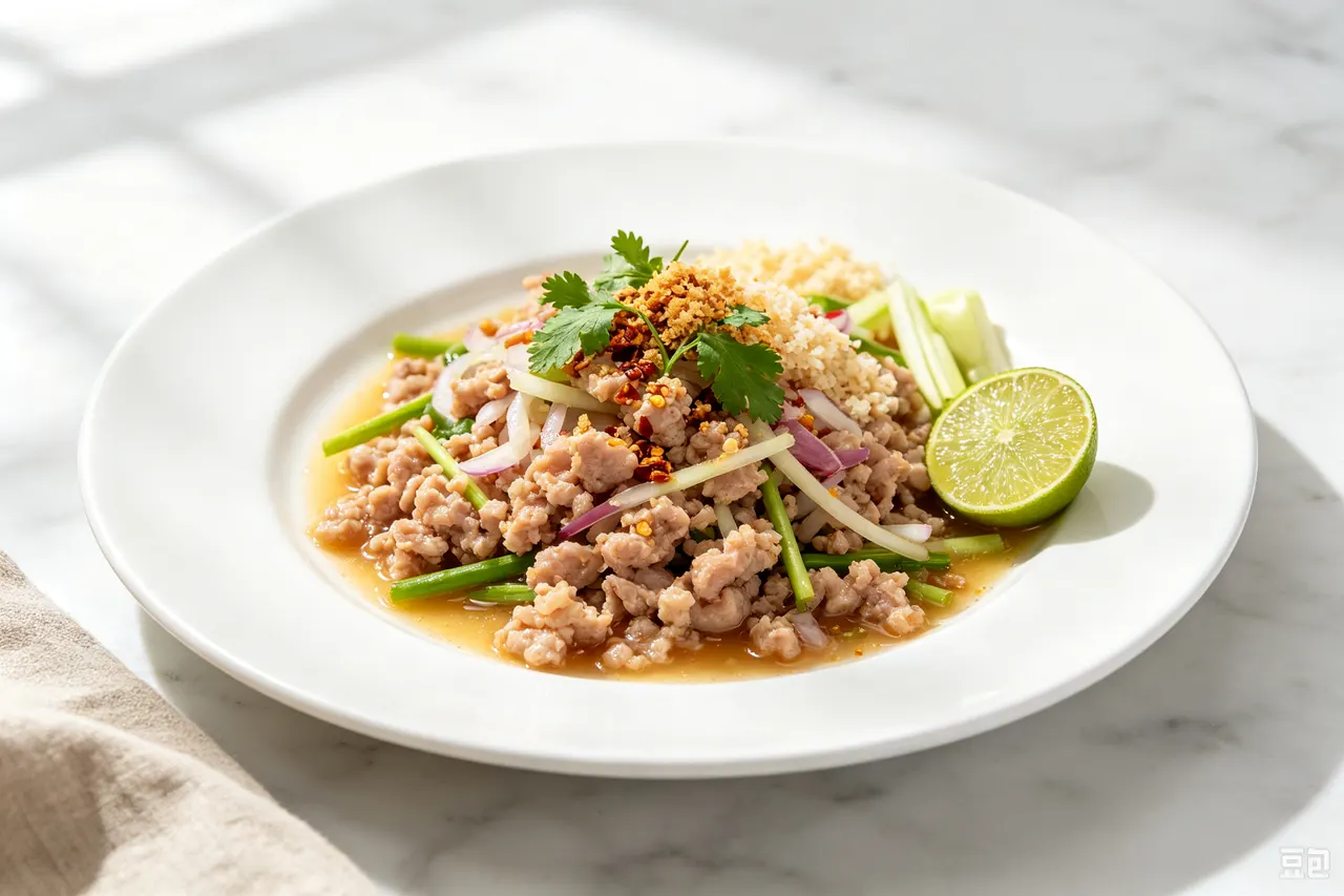 Larb Gai (Thai Chicken Larb) - 290 calorie lunch