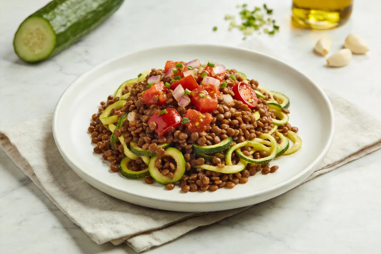 Hearty Lentil Bolognese - 340 calorie dinner