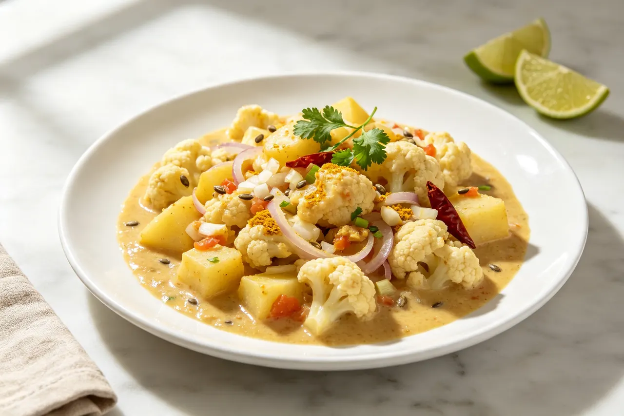 Low-Cal Aloo Gobi - 280 calorie dinner