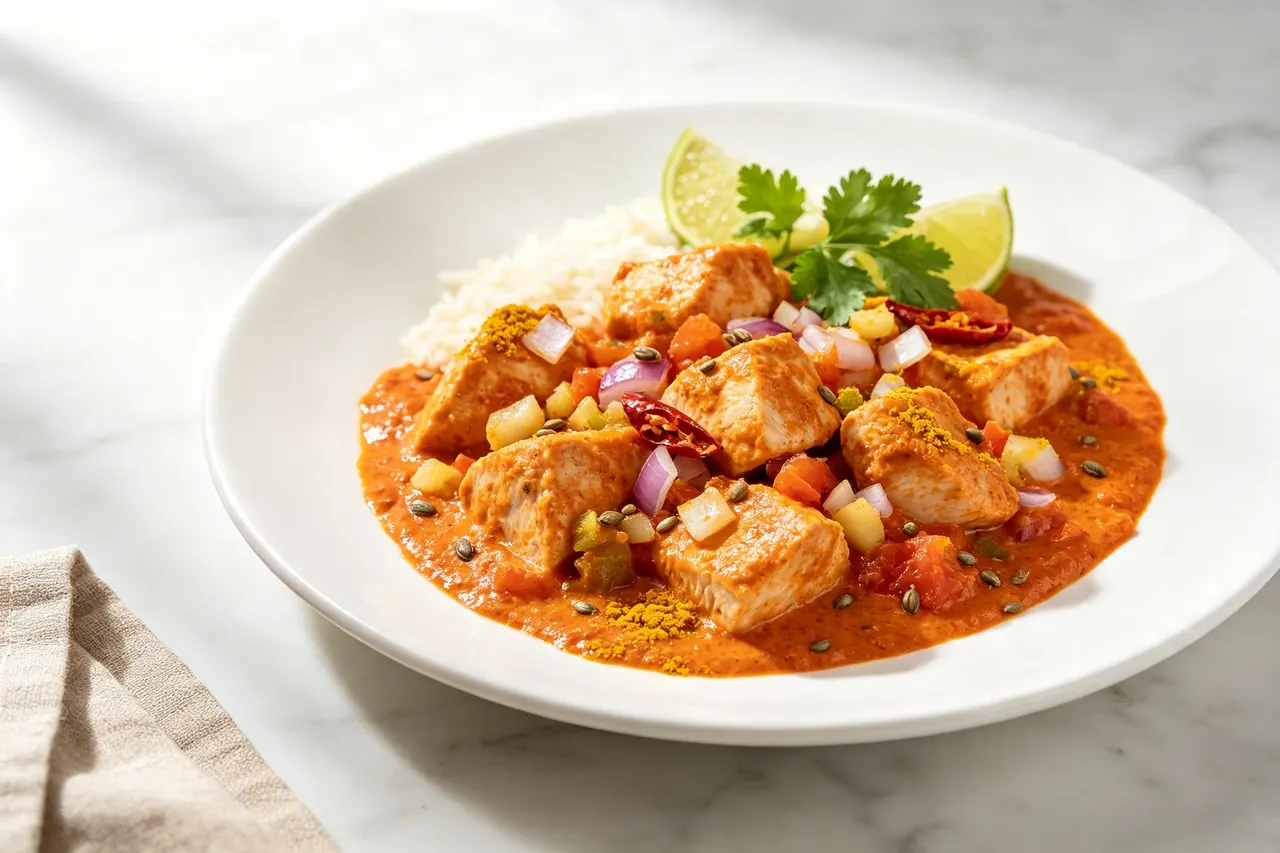 Low-Cal Butter Chicken - 450 calorie dinner