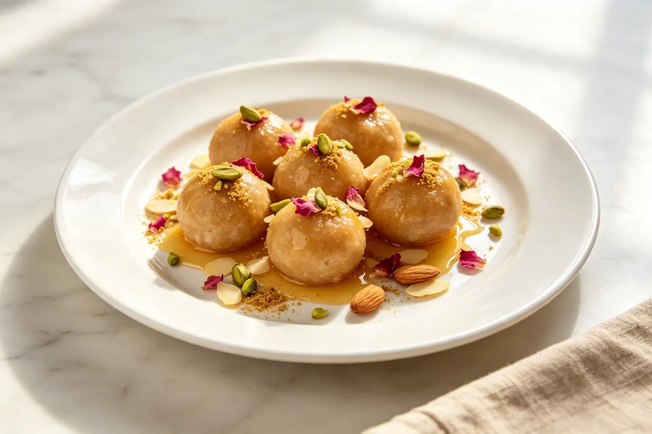 Baked Gulab Jamun - 200 calorie dessert