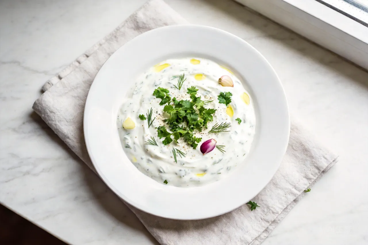 Low Calorie Greek Yogurt Ranch Dressing - 45 calorie snack