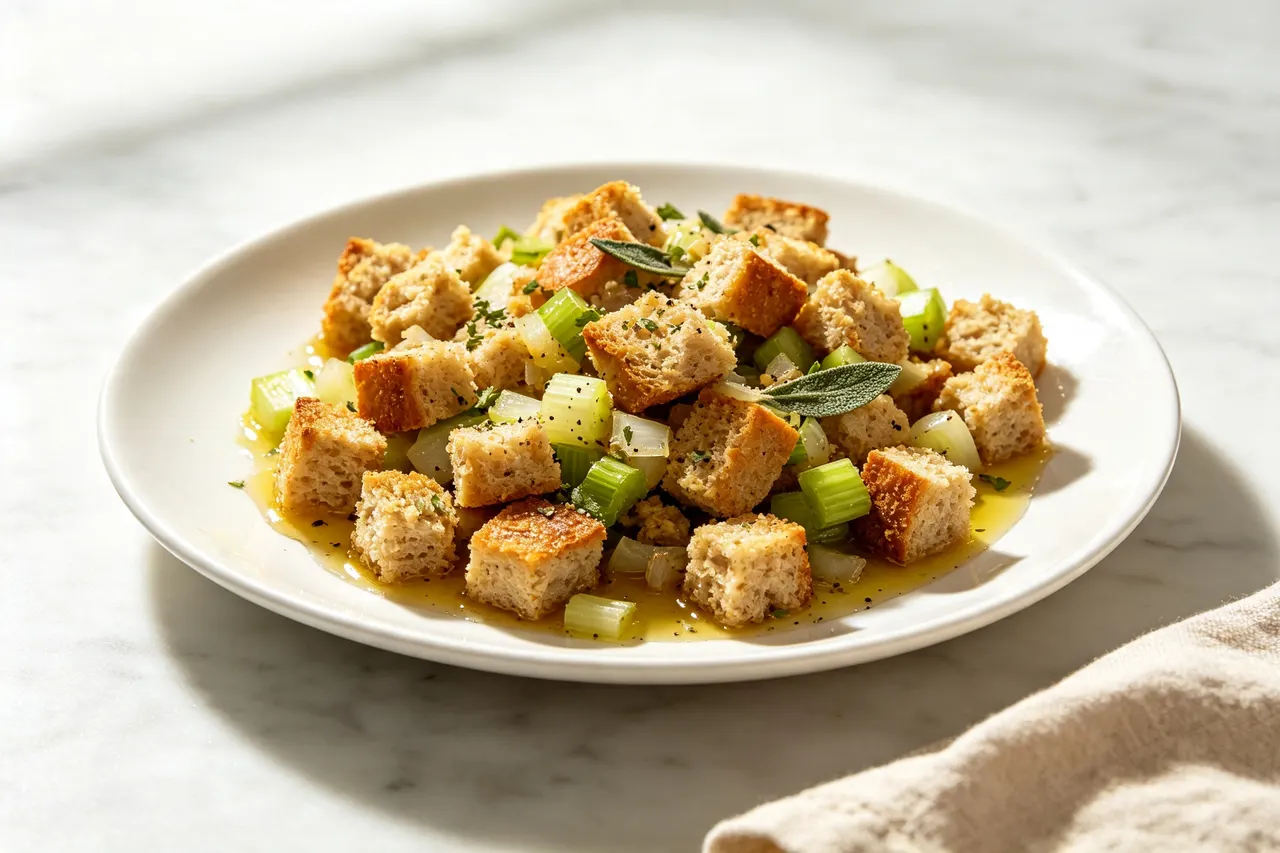 Healthy Whole Grain Stuffing - 180 calorie dinner