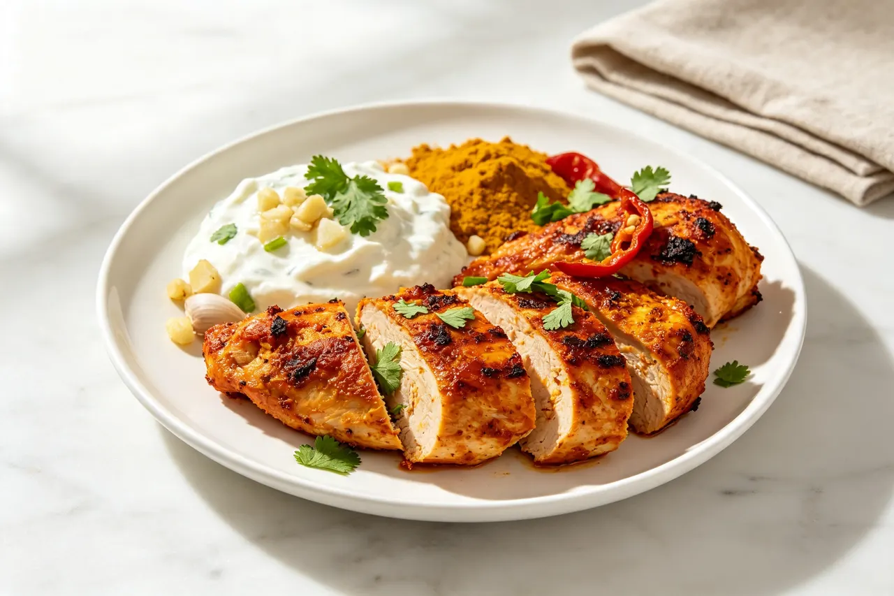 Tandoori Chicken (Baked) - 380 calorie dinner