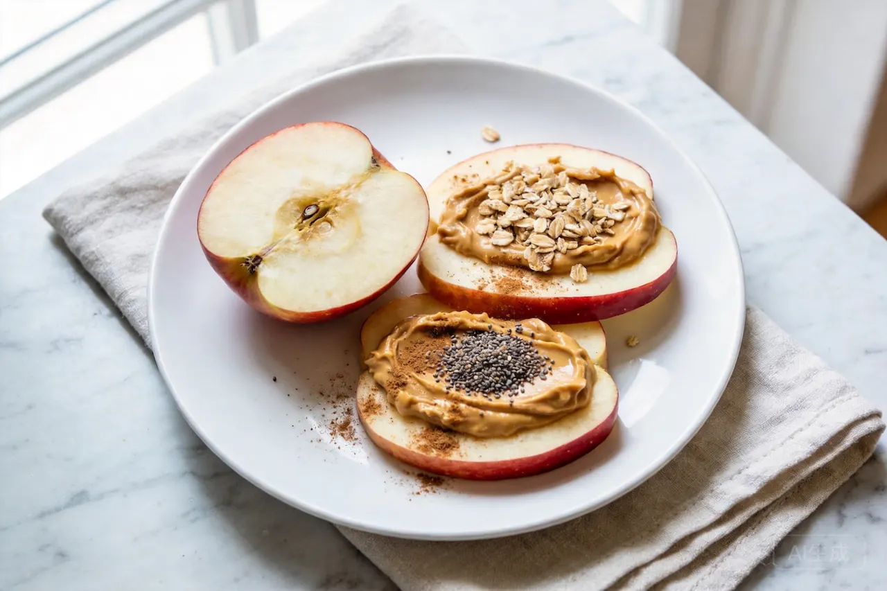 Peanut Butter Apple Slices - 200 calorie snack