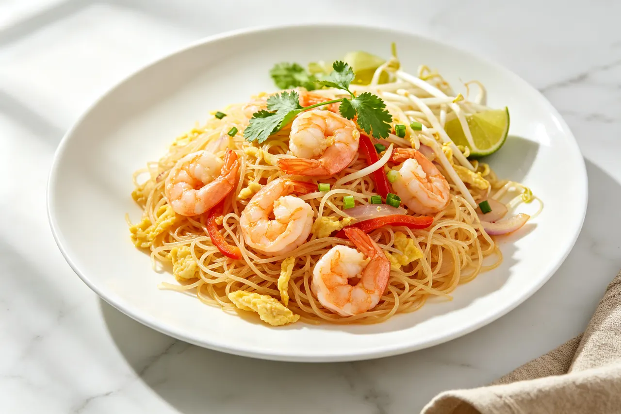Singapore Noodles Lite - 380 calorie dinner