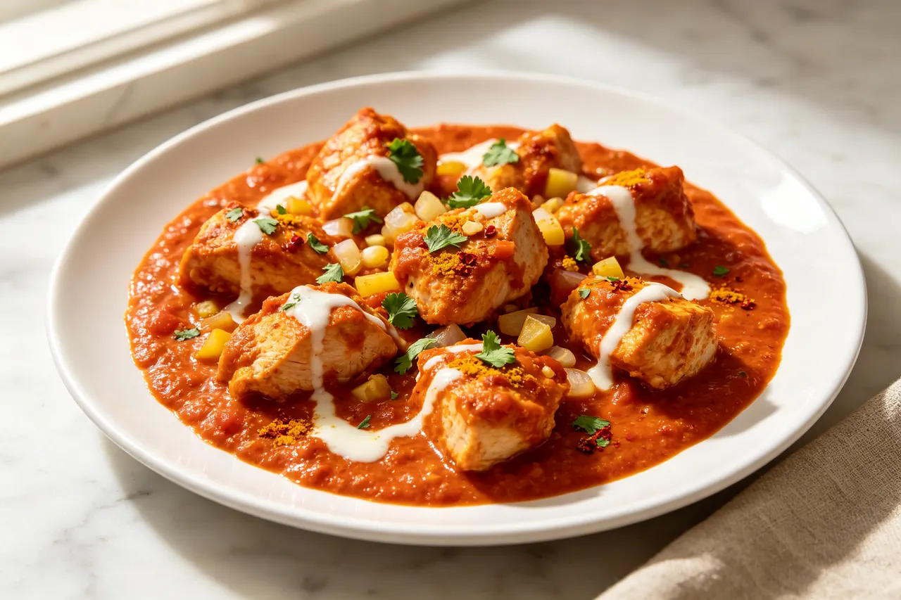 Slow Cooker Chicken Tikka - 410 calorie dinner