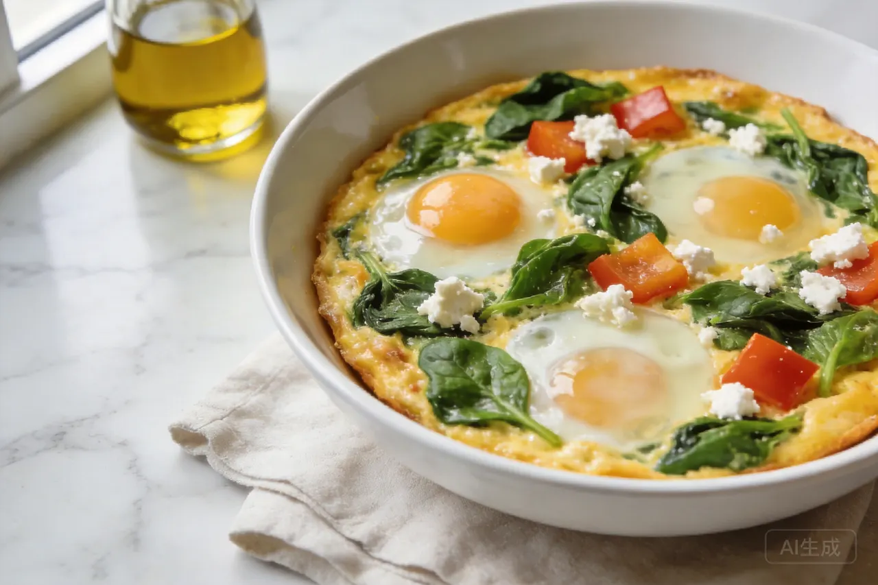 Vegetable Frittata - 250 calorie breakfast