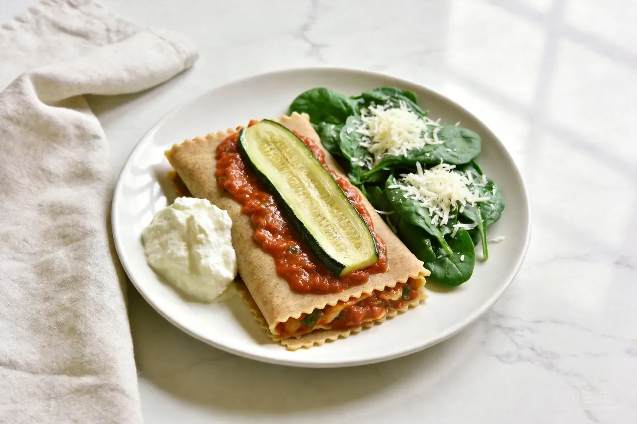 Vegetable Lasagna - 450 calorie dinner