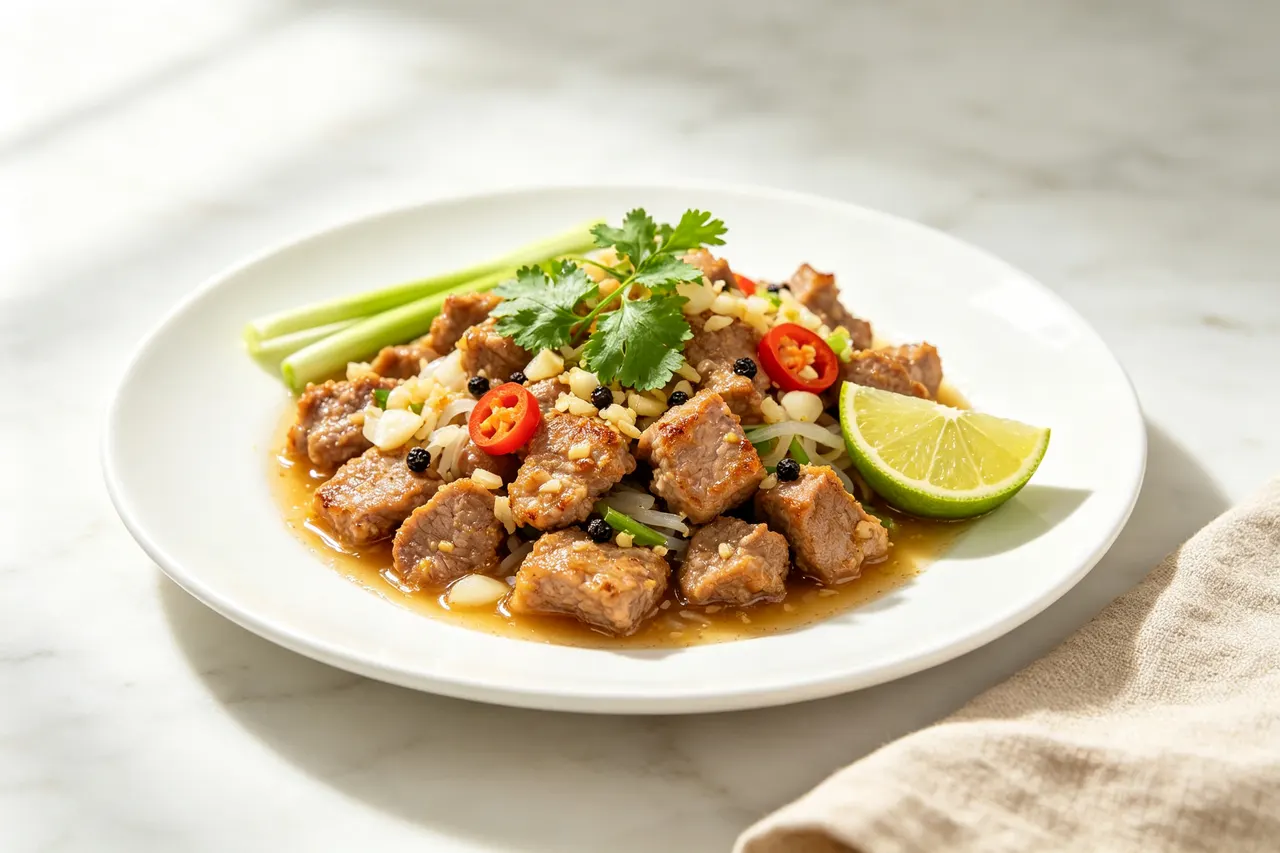 Vietnamese Shaking Beef (Bo Luc Lac) Light - 360 calorie dinner